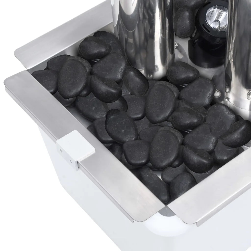 Fontana da Giardino Argento 48x34x123 cm in Acciaio Inox cod mxl 72840