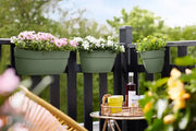Vibia Campana Easy Hanger Large Elho – vaso sospeso resistente per balconi Colore: Senape