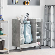 Armadio per Golf con ruota Grigio cemento 90 x 45 x 98 cm 899466
