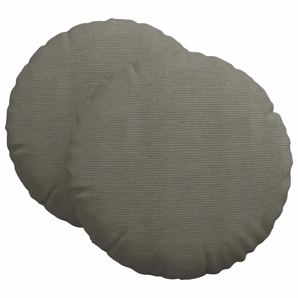 Cuscini per Seduta 2 pcs Grigio chiaro Ø60 x 21 cm