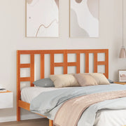 Testiera Marrone Cera 150 cm in Legno Massello di Pino 844192