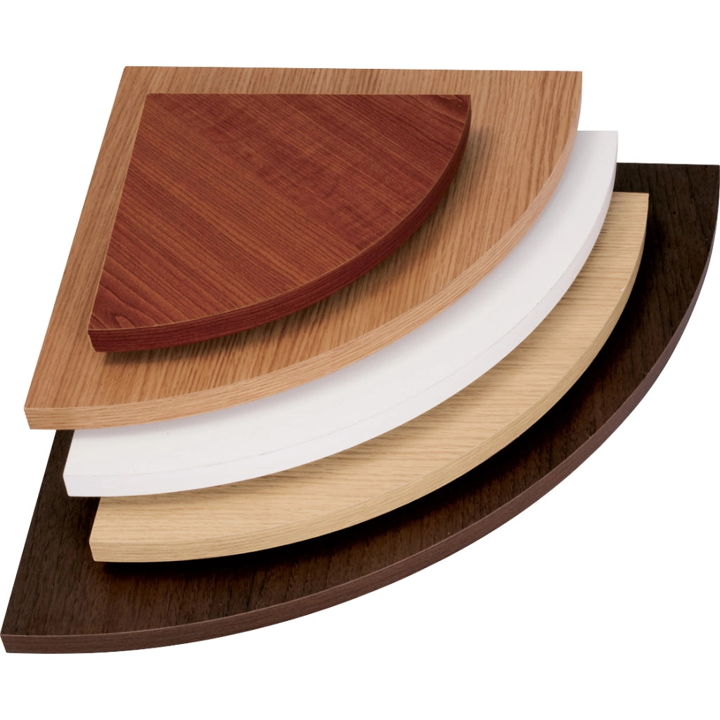 MENSOLA ANGOLO SQUADRATA NOCE 25X25X1,8 CM- 5,0 pz