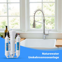 Naturewater Impianto a osmosi inversa a 3 stadi (RO) 190l/giorno 50GPD