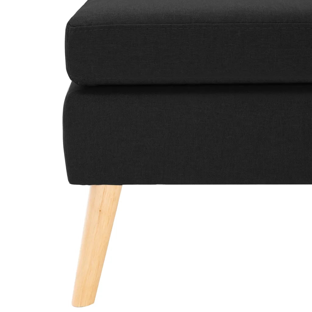 Poggiapiedi Nero in Tessuto cod mxl 68132