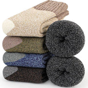 Calze per uomo 37-46, 5 pair di calze caldi per uomo, calze invernali, calze termiche, calze merino per uomo, calze sportive, calze da trekking per esterno, calze per casa per uso domestico, calze da lavoro per ufficio