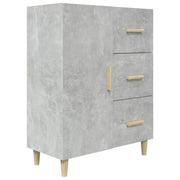 Buffet credenza cassettiera armadio mobile contenitore organizer per cucina soggiorno salotto 69,5 x 34 x 90 cm legno ingegnerizzato grigio 02_0032041