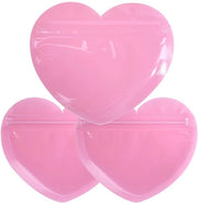 Sacchetto di conservazione 100 pezzi - Forma cuore - Chiusura ermetica - Translucido - Impermeabile - Materiale in plastica resistente - Sacchetti di conservazione