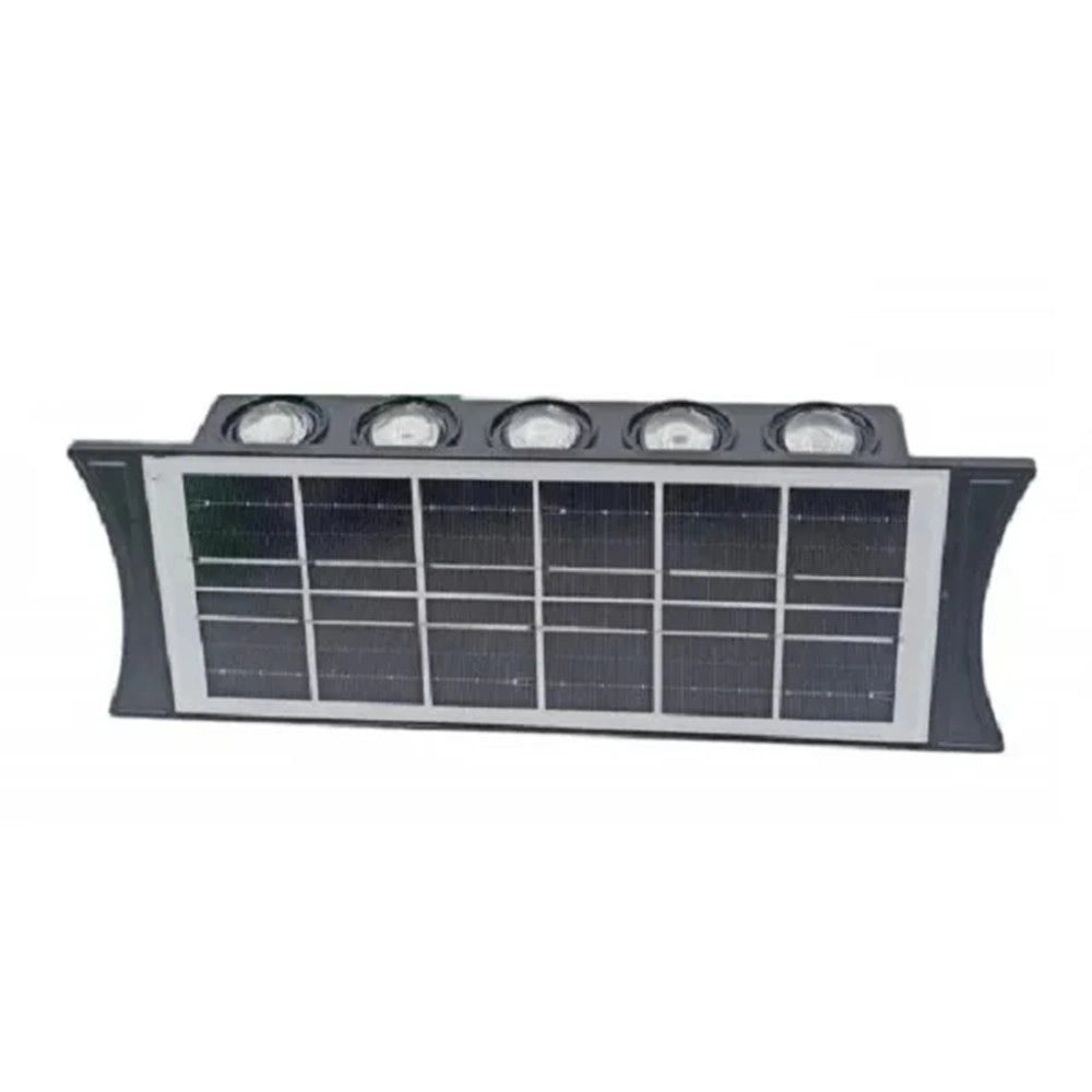 Trade Shop - Lampada Pannello Solare Da Parete Con 10 Led Impermeabili Illuminazione Esterna -