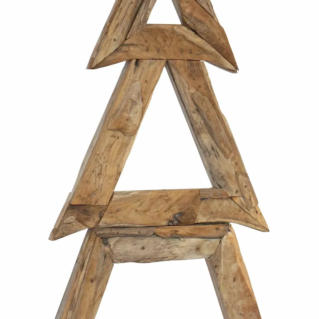 Albero di Natale Marrone 181 cm Legno massello di teak 42017929