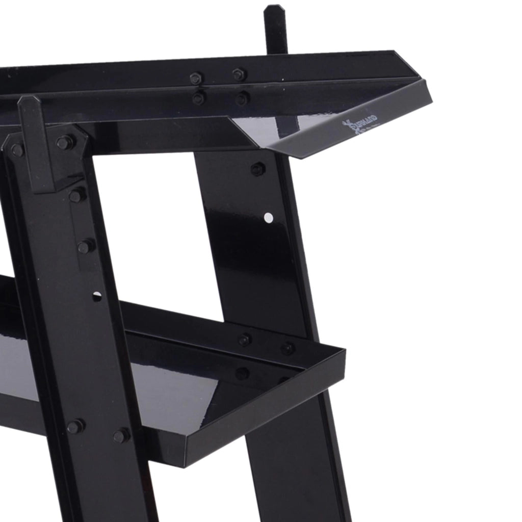 Carrello Porta Utensili Attrezzi a 3 Ripiani 4 Ruote Max 50kg Nero 71x70x39 cm