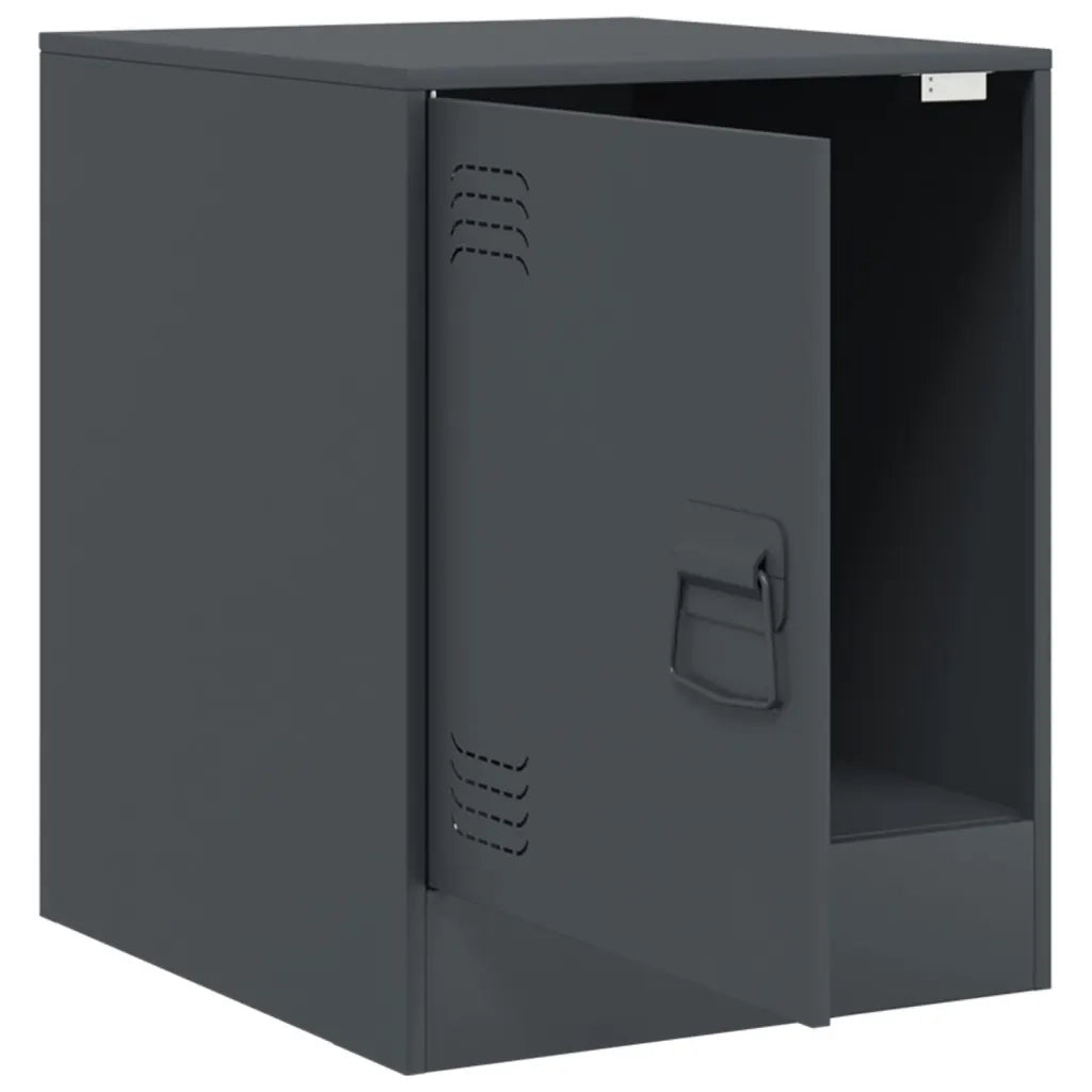Comodini 2 pz Antracite 34,5x39x44 cm in Acciaio 841612