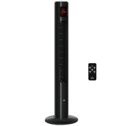 Ventilatore a colonna con oscillazione 70¡ã, timer 12h, pannello LED, telecomando, 45W ¨C zephmum ¨C nero