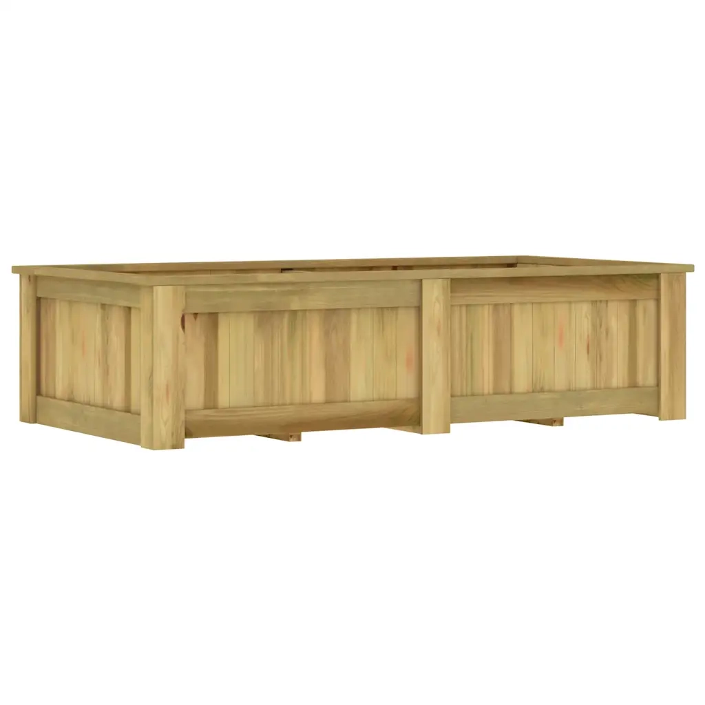 Fioriera Rialzata 196x100x50 cm in Legno di Pino Impregnato cod mxl 51767