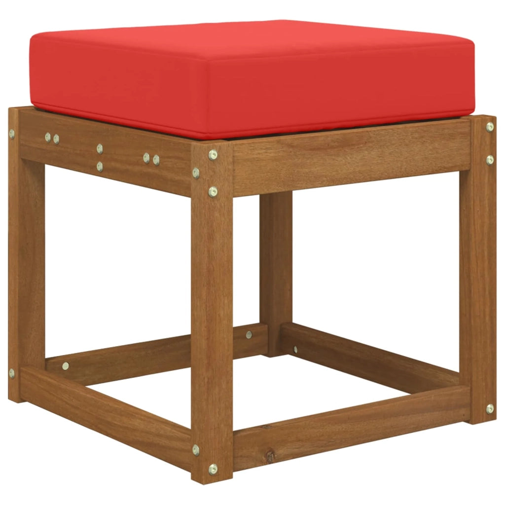 Cuscino da Sedia Esterno Rosso 40 x 40 x 8 cm 100% Poliestere