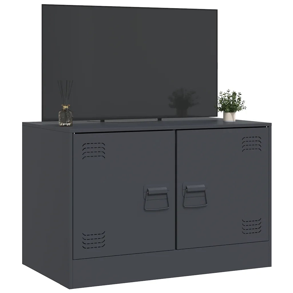 Mobile TV Antracite 67x39x44 cm in Acciaio 841635
