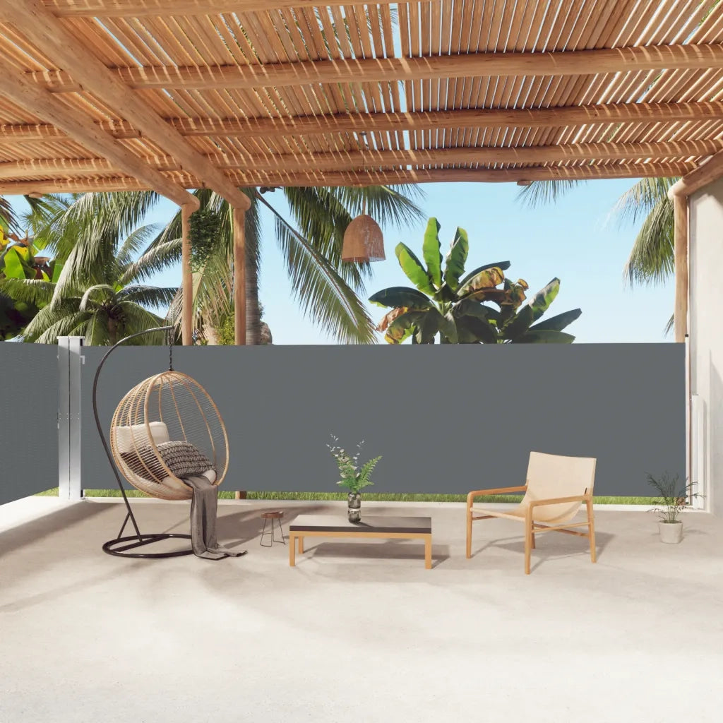 Tenda Laterale retrattile-Tenda parasole per balcone Antracite 160x1000 cm