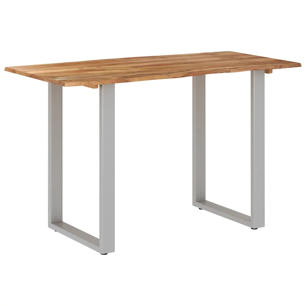 Tavolo da Pranzo 118x58x76 cm in Legno Massello di Acacia