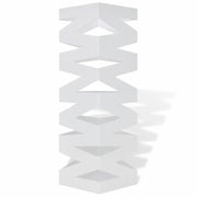 Portaombrelli Bastoni Passeggio Quadrato Acciaio 48,5 cm Bianco 242468