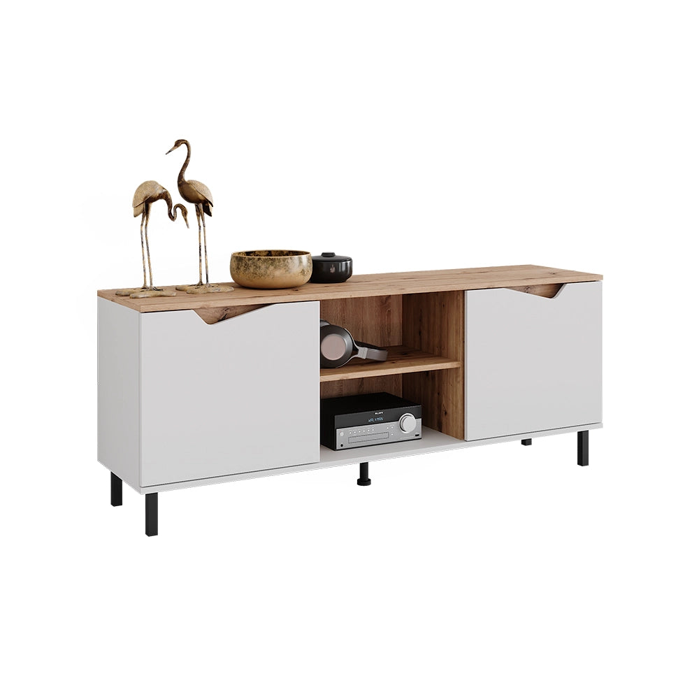 Vicco Mobile tv Bianco/Artisan 150 x 60 cm con 2 porte