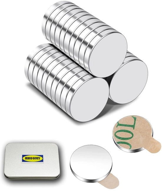 Pacco di 50 magneti a forma rotonda in neodimio 10 x 2 mm, magneti minimi, magneti adesivi per frigoriferi, lavagne bianche, foto, progetti di fai da te, lavagne magnetiche