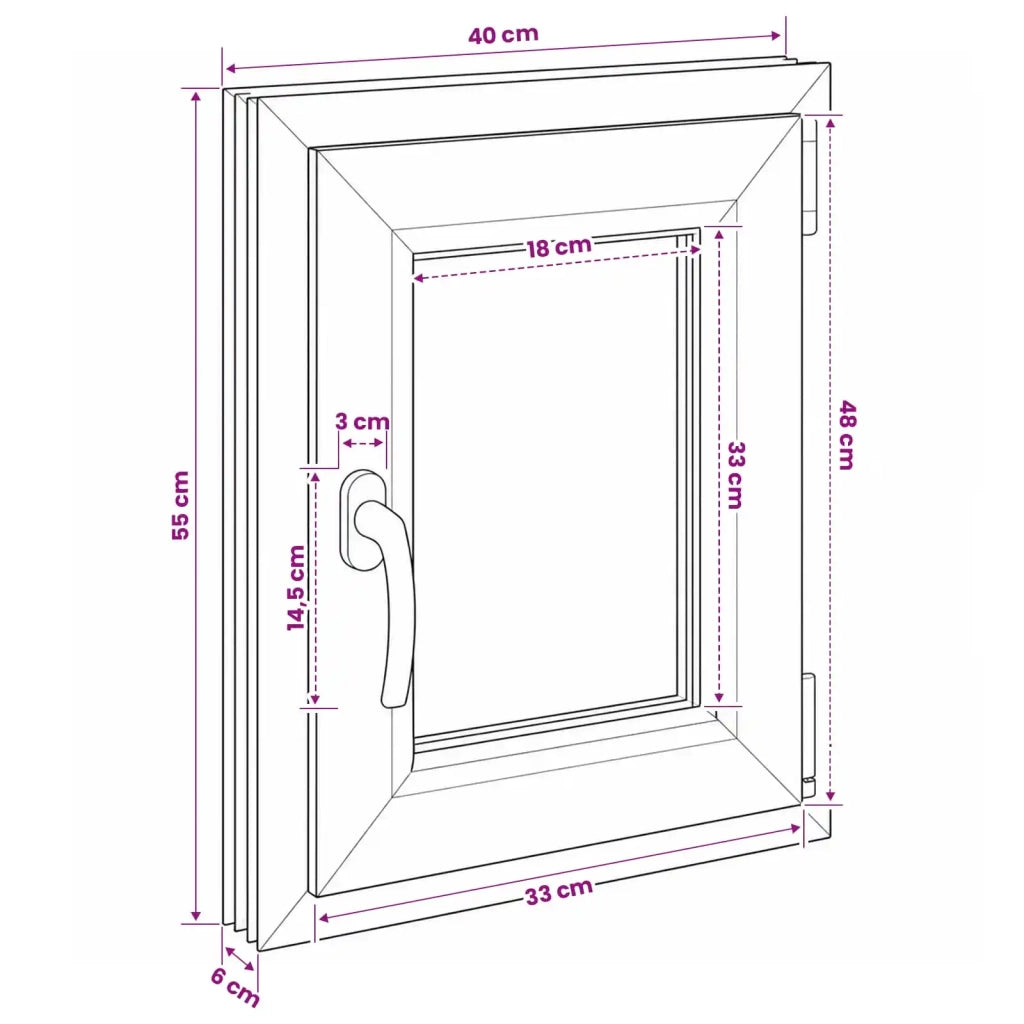 Finestra per Soffitta RISOR 40 x 55 cm PVC e Vetro 42047906