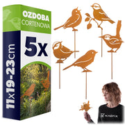 KADAX Ozdoba cortenowa Ptaki P25724 K16454 ZESTAW 1 PACZKA = 1 SZT !!!!