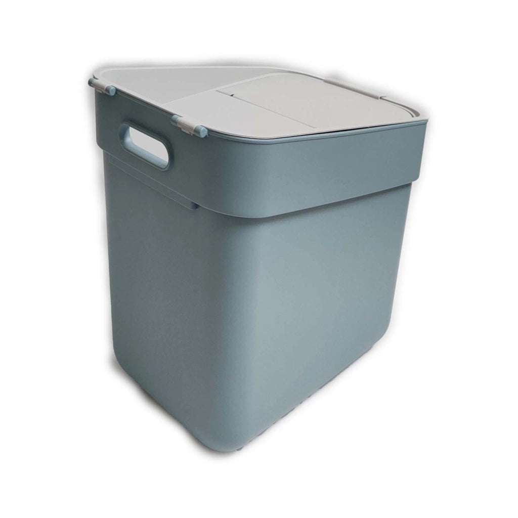 PATTUMIERA CURVER READY GRIGIO / AZZURRO LT. 20 CON FERMA BUSTA