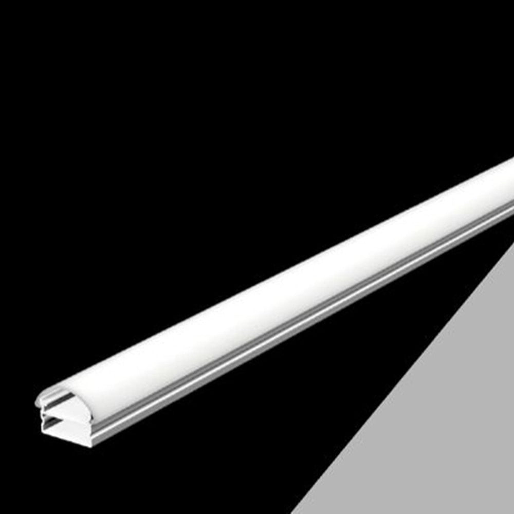 Trade Shop - 10 Pz Profilo In Alluminio Bombato A Plafone Sezionabile 2mt Per Strip Led Al-01 -
