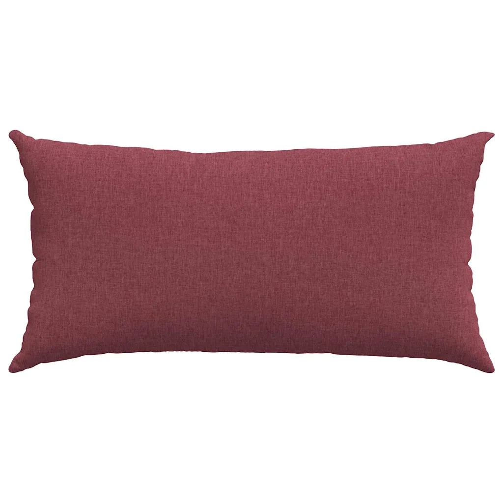Cuscini da Divano 2 pz | Cuscini per sedie Rosso Vino 80 x 40 cm Tessuto