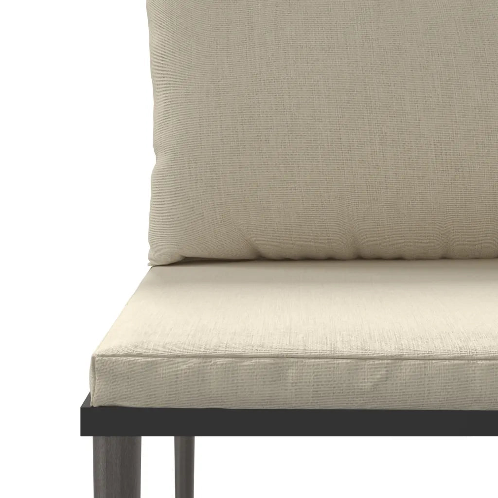 Set Divani da Giardino 5 pz con Cuscini in Polyrattan Grigio 3186683