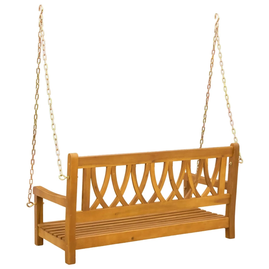 Panchina Altalena da Giardino Naturale 110 x 56 x 58 cm 42028086
