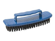 SPAZZOLA SCARPE IN PLASTICA SETOLE SCURE- - mm.150x43x50 - 12 pezzi XTRA