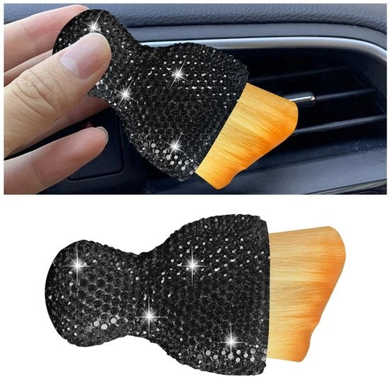 Spazzola per pulizia auto multifunzionale - efficace rimozione di polvere e terra - dimensioni 5 x 2,5 x 10 cm - 1 pezzo - spazzola per interni