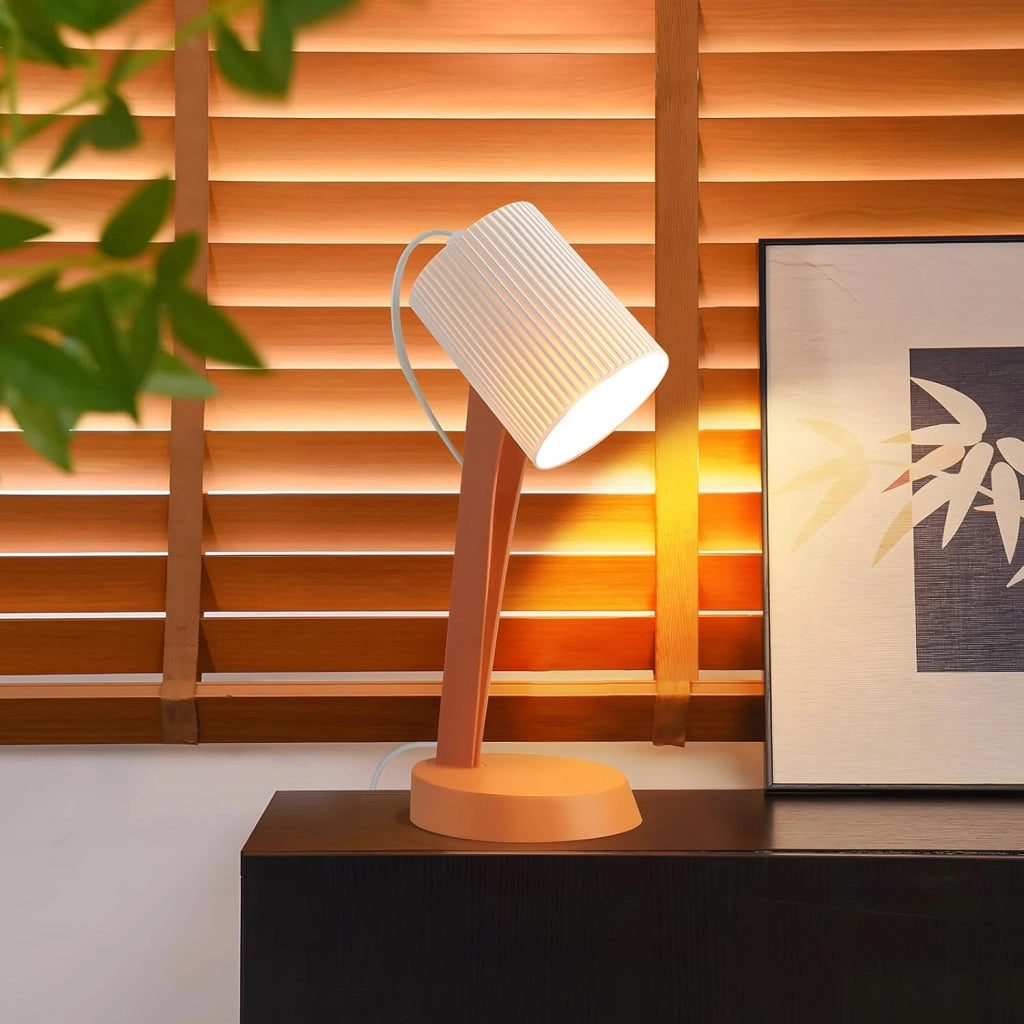ZMH Lampada da Tavolo Arancione E14 Moderno Stile Country per Sala da Pranzo Senza Lampadine Set di 2 Pezzi