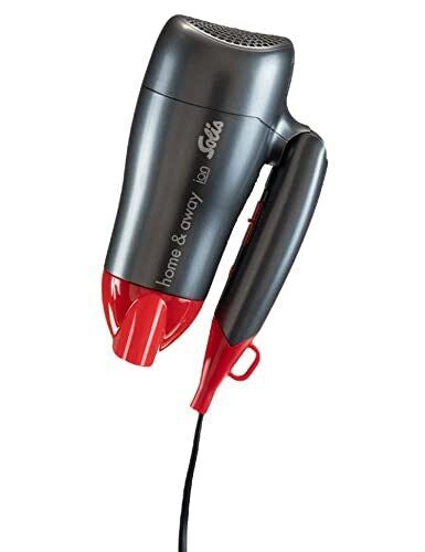 Solis Home & Away asciuga capelli 1800 W Nero, Rosso