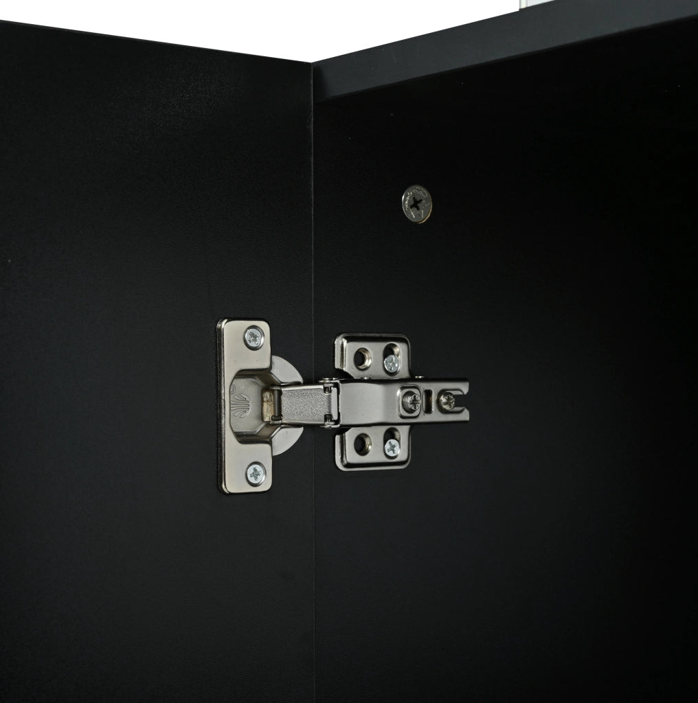 Credenza moderna laccata con illuminazione RGB e 3 cassetti