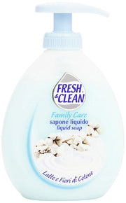 SET 12 CONFEZIONI FRESH & CLEAN SAPONE LIQUIDO LATTE E FIORI DI COTONE 300ML