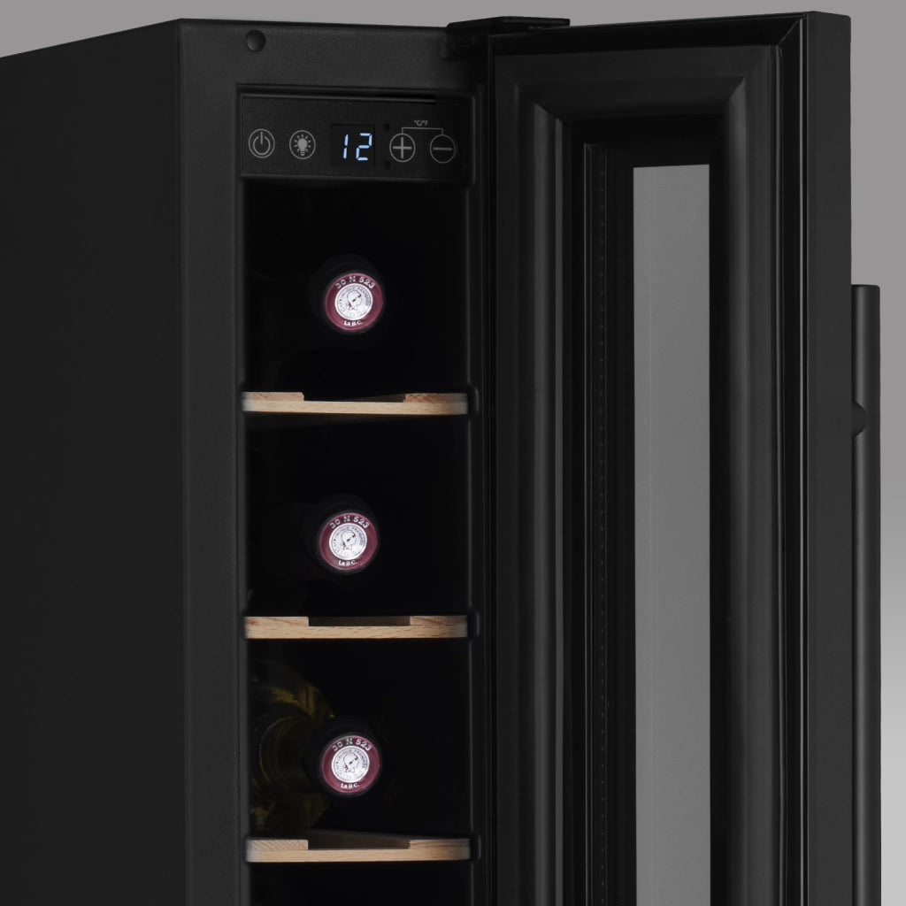Cantinetta 7 bottiglie nera CAVSEB7