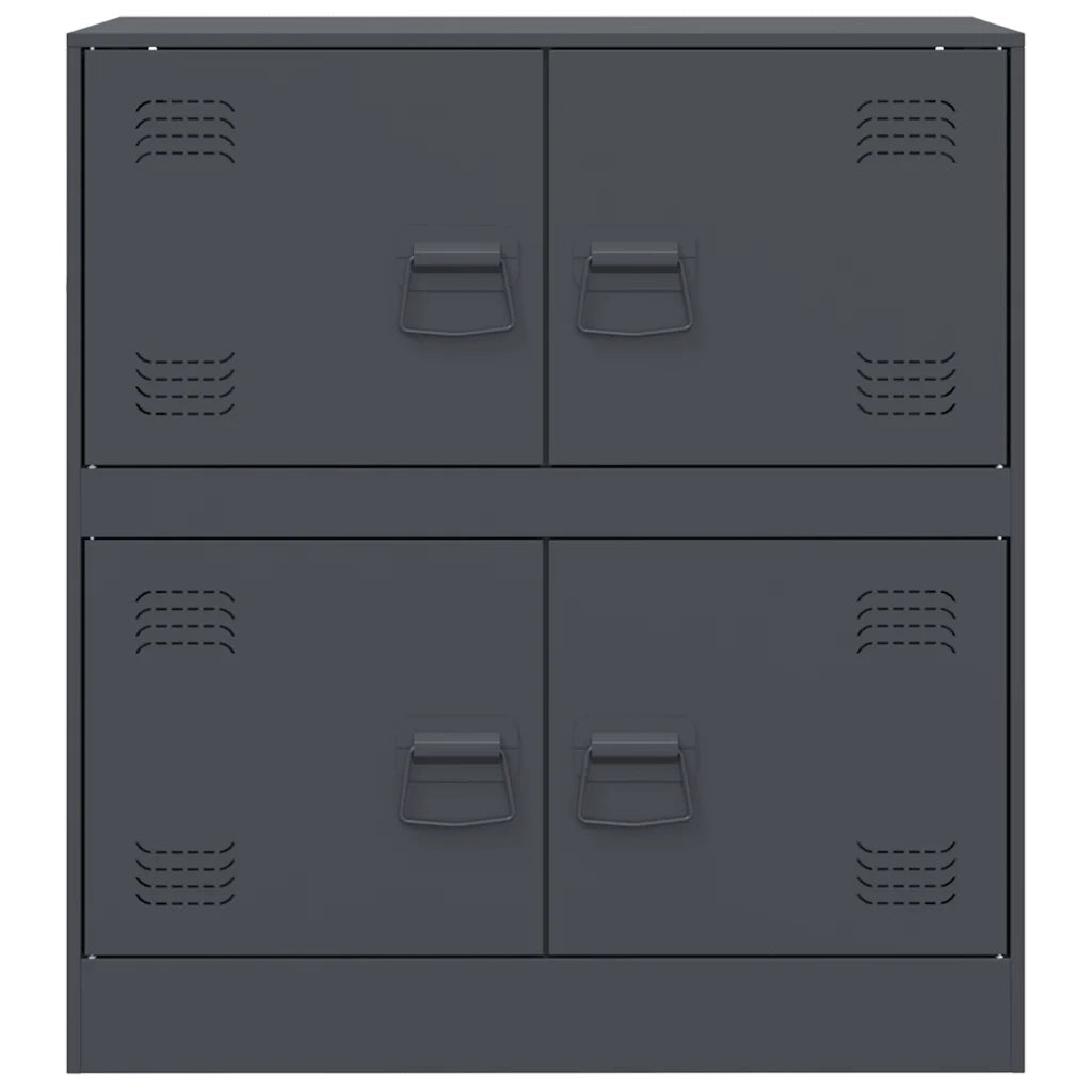 vidaXL Credenza Antracite 67x39x73 cm in Acciaio