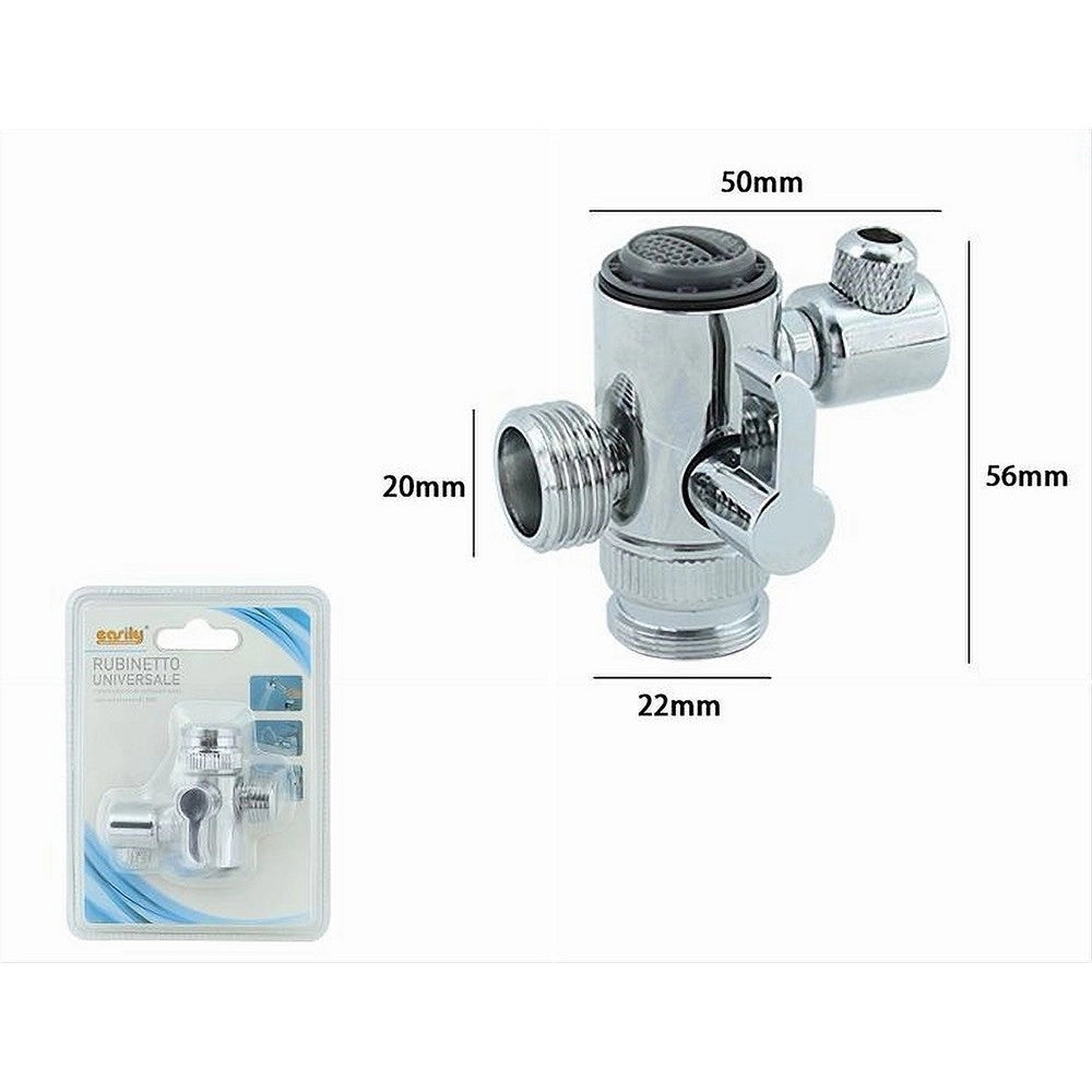 Trade Shop - Valvola Deviatrice Rubinetto Bagno Cucina Collegamento Doccia A Mano Bidet 87501 -