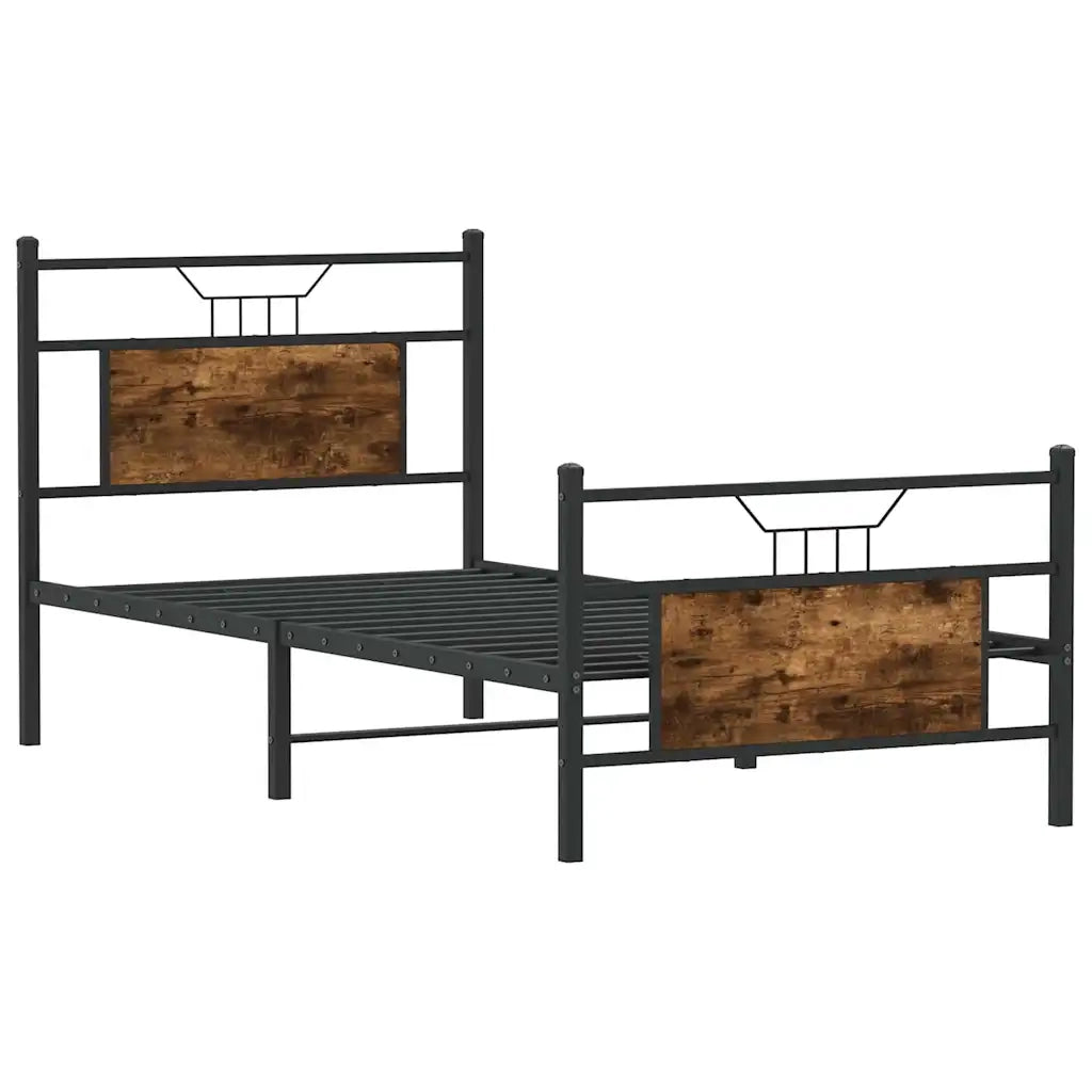 Giroletto senza Materasso Rovere Fumo 90x200 cm in Truciolato 4106754