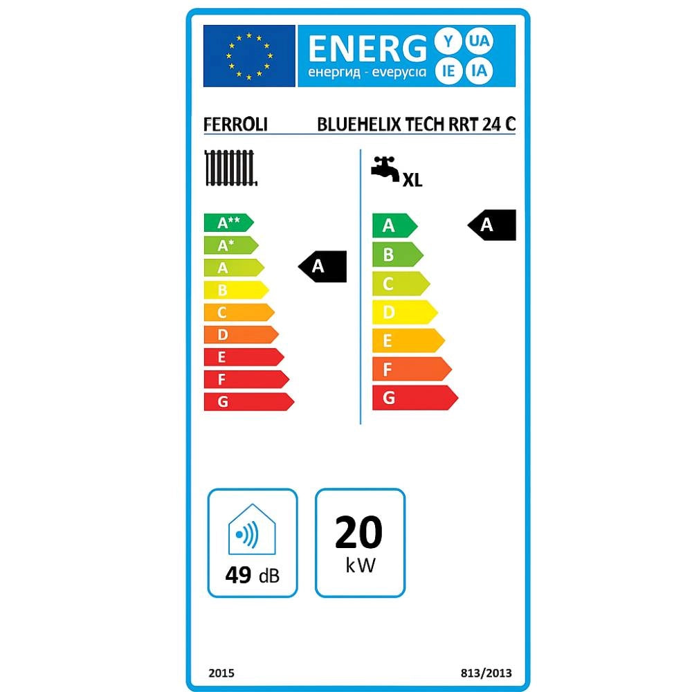 Ferroli bluehelix theta 24c caldaia murale a condensazione compatta