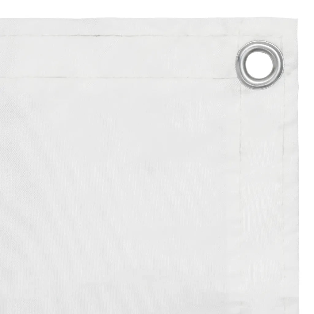 Paravento Balcone Bianco 90x400 cm in Tessuto Oxford 134893