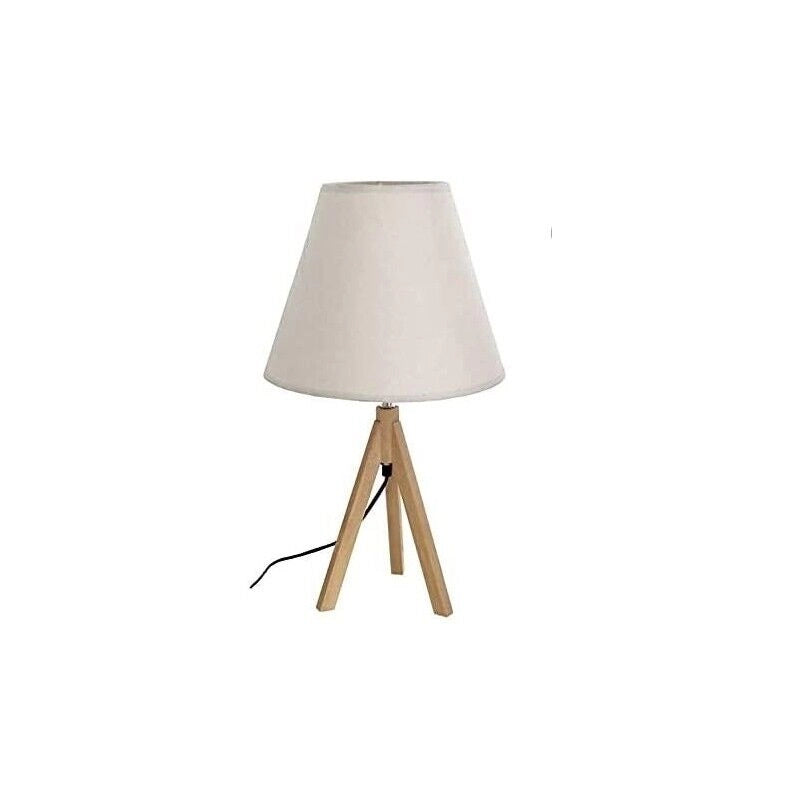 LAMPADA ORY TREPPIEDI IN COLORE BEIGE CON GAMBE IN LEGNO DA 20 X H53 CM