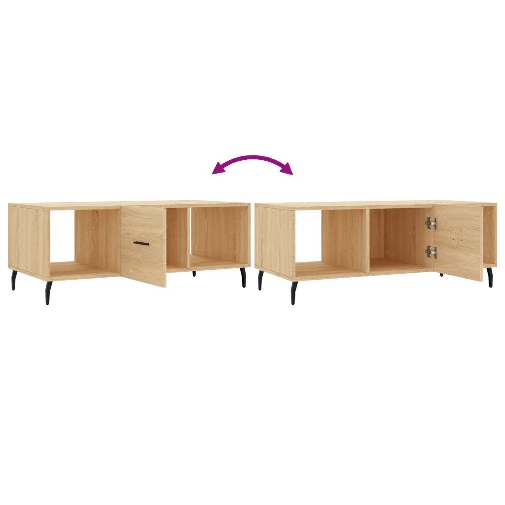 Tavolino da Salotto Rovere Sonoma 102x50x40cm Legno Multistrato 829319