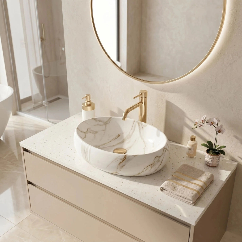 Lavabo Da Appoggio Rea Linda Lava Mat