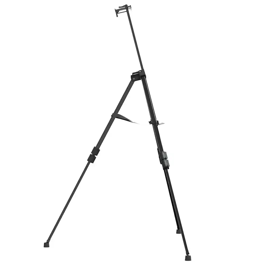 Cavalletto Espositivo Regolabile Nero in Metallo 93492
