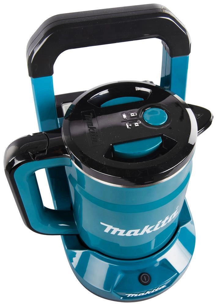 Makita DKT360Z bollitore elettrico 0,8 L Nero, Blu