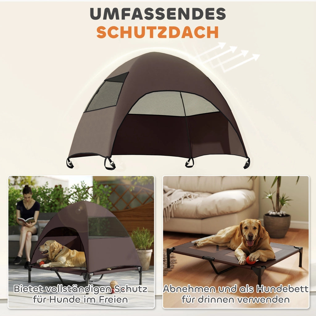 Cuccia per Cani con Tetto ¨C zephmum ¨C 91x76x90 cm Marrone