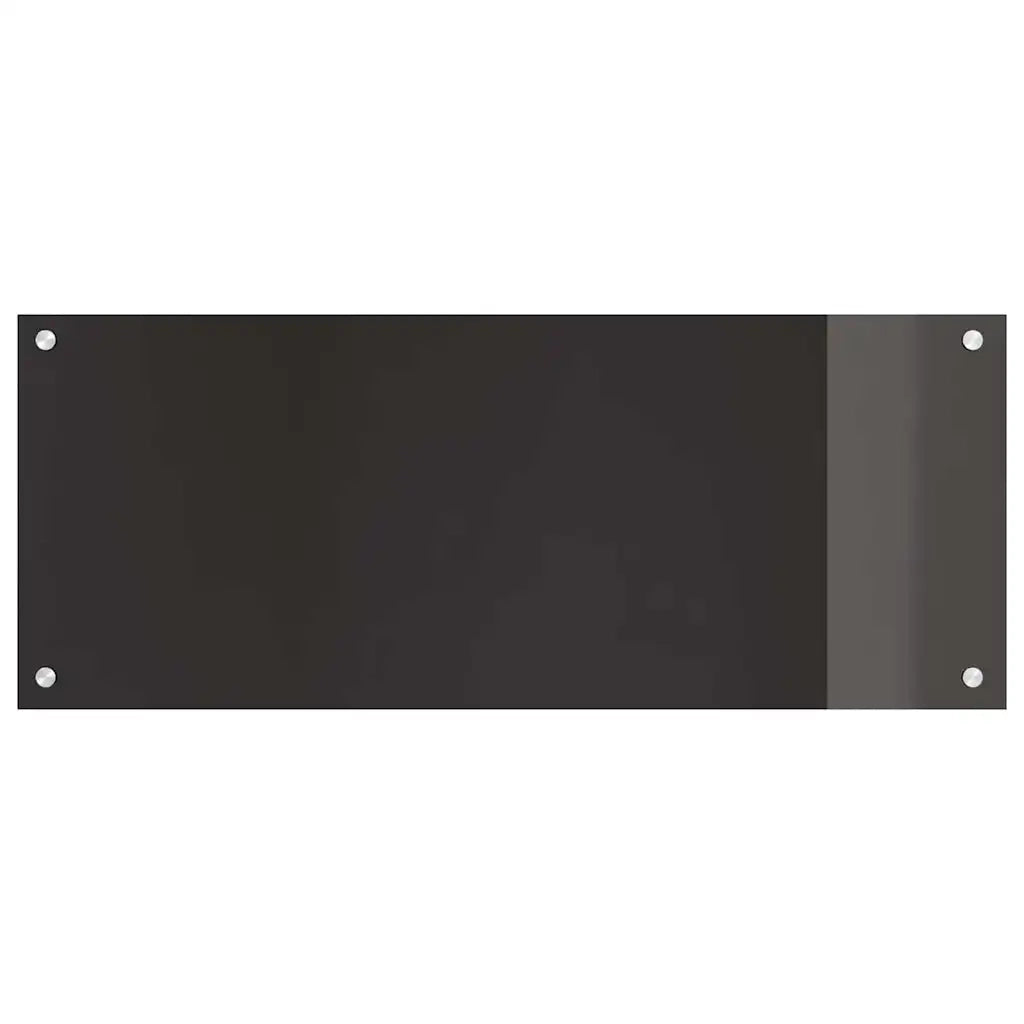 Schienale da cucina 2 pcs Nero 100 x 40 cm vetro temperato 3415551